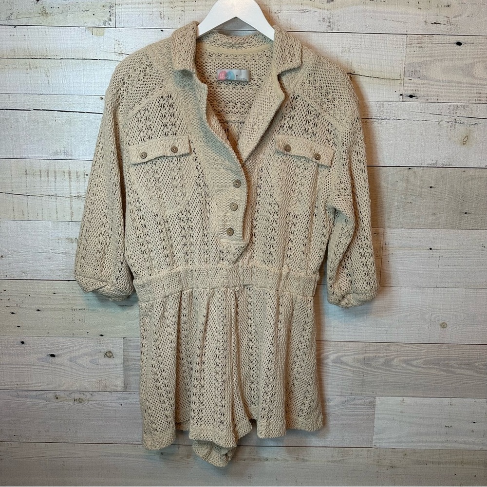 Free People FP Beach Ryan Knit Romper Cream
Medium - Picture 4 of 8